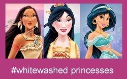 disneyyoungprofessionals:  If you’re unhappy with the way that the Disney Princess redesigns portray these women of color or their cultures, here’s your chance to start a social media movement.   People like this make me sick. First of all, what