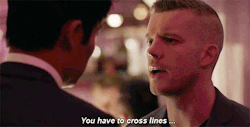 cinemagaygifs:  David Lim &amp; Russell Tovey - Quantico  