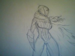 Artist: Well here is a crud quality picture of a sketch of femspawn. yus this is practice for what I&rsquo;m going to draw.