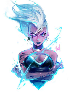 rossdraws:Painting Storm this week! I made a poll on my Patreon asking what to paint for a Black History month appreciation Episode and she leads :&gt; ⚡