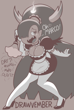 atomictikisnaughtybits: shaxbutt:  atomictiki:  DRAWVEMBER #7 Hekapoo   Maid Outfit Oh MARCO… your portal needs cleaning ;-) I. Freaking. Love. Hekapoo. So this was pure joy. I dedicate this one to @mrchasecomix and @shaxbutt the former for drawin’