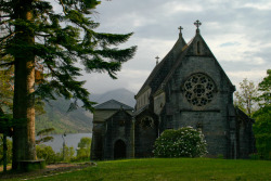 churchcrawler:   	Glenfinnan church by Janelle    	Via Flickr: 	One of the most beautiful spots I know of in Scotland, Glenfinnan church overlooks Loch Shiel along the Road to the Isles.    I would so love to see this is person.1) it&rsquo;s beautiful