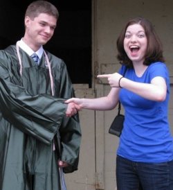 the-absolute-funniest-posts:  librarian-byday: I swear, I will do this every single time one of my little brothers graduates from somewhere. 