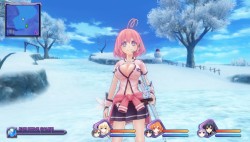 fuckyeahsenrankagura:  The new Neptunia game has unlockable Senran Kagura outfits for MarvelousAQL(this series likes to name characters after game companies). She also has a hidden ninpo attack and the Shinobikini outfit, as seen in the last screenshot.