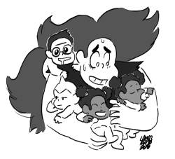 troffie:  neo-rama:  BAAABIEEEES! they’re BAAAAABIIIIIIESSS!!! greg needs some money so he opens up a baby sitting service! how’s he gonna hold all them cuties?! GREG THE BABYSITTER! the next all new episode of STEVEN UNIVERSE! boarded by Katie Mitroff