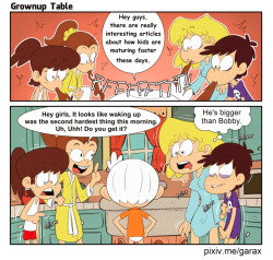 garabatoz:  I’m finally watching The Loud House, maybe you should give it a try. A Tale of Two Tables 