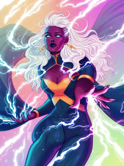 jenbartel:“I am the gathering tempest—I am the howling wind, the roar of the rain, the voice of THUNDER!” ⚡️✨ Storm print debuting at SDCC next week!