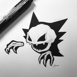 retrogamingblog:Skeletal Ghost Pokemon made by WolfJayden