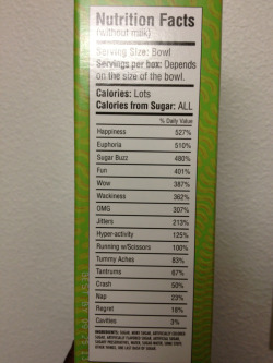 allstarbatmanny:  My roommate got sent a 2.5 pound box of sour gummy worms and these are the nutrition facts. 