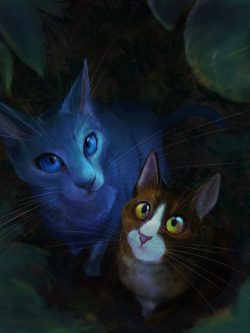 purerubydragon: Some Warrior cats fan art. Inspired by the @warriorsredux ’s series. I like the realistic reimagining! They parallel with a lot of my own head cannons. Though I took a little creative liberty here because I just can’t imagine gentle