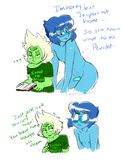Peridot on other hand doesn’t put up with Lapis’ demandsFollow up to this