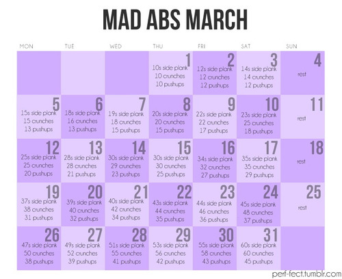 march fitness challenge | Tumblr