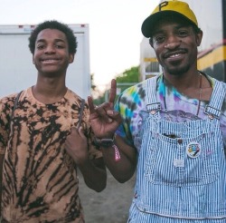 plentys:  nnekbone:  Andre Benjamin 3000 and his 16 year old son (with Erykah Badu), Seven Sirius Benjamin  All grown up…  gonna have this on my blog again i need it