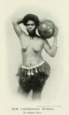 Melanesian woman, from Women of All Nations: A Record of Their Characteristics, Habits, Manners, Customs, and Influence, 1908. Via Internet Archive.