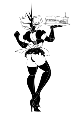 cibastion: foxy-spice: more robot maid nice! Those are some great Vulnicura buns = w= 