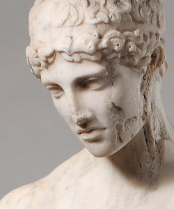 ganymedesrocks:  Marble statue of a youth (1 century A.D.) Roman copy-adaptation of a Greek statue believed to date back to the late 5th century B.C