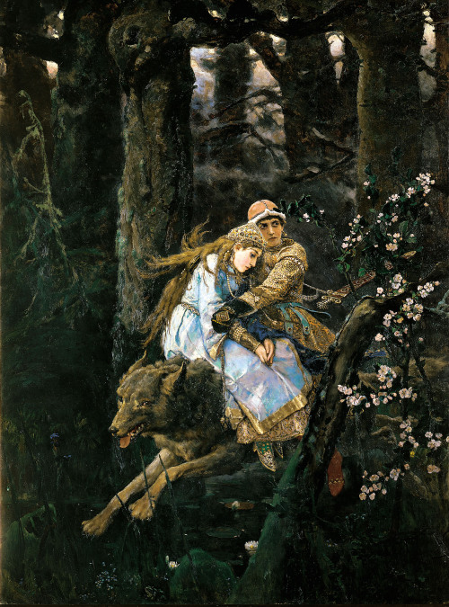 julia-amore: Viktor VasnetsovIvan Tsarevich and The Grey Wolf, 1889 