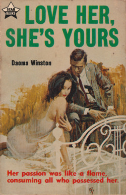 Love Her, She’s Yours, by Daoma Winston (Starbooks, 1964).From a second-hand bookshop on Gozo, Malta.