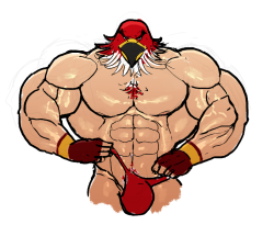 ripped-saurian:  have i mentioned how much of a stud tizoc isalso i refuse to believe that’s a mask. tizoc is a hunky bird-man hybrid and nothing can convince me otherwise
