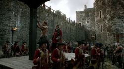 barechestedbother:  Jamie’s brutal flogging from episode S01E06 of ‘Outlander’ - having already endured 100 lashes without breaking, Randall (Tobias Menzies) lays on another 100. Stay tuned….more from this scene to come 
