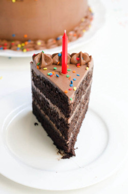 bakeddd:  devil’s food cake with rich chocolate buttercream frosting click here for recipe 