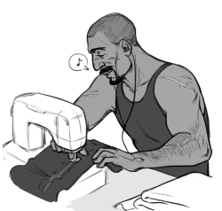 ruushes:  the best part of the new comic obviously is gabriel reyes and everything about him, the second best part is ana’s closet cosplay pirate outfit 