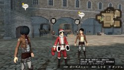 Santa Levi has arrived~Full set of the “Christmas” DLC costumes!  More on the SnK Playstation game  !