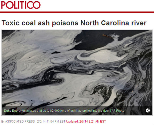AP - Toxic coal ash poisons North Carolina river
