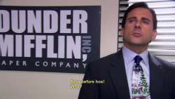 lulz-time:  feed-the-scenesters-to-the-lions: Michael Scott explains &ldquo;bros before hoes&rdquo;