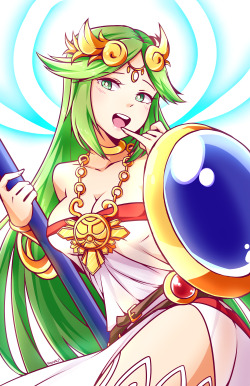 shunao:  Lady Palutena~!! Print for Genesis 3, a SSB tournament happening in San Jose, CA. Kind of went a little crazy with the highlights … but she’s a goddess and they always gotta shine.   help support by becoming a patron today!    