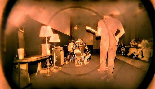 Slint - Photo by Brett Holsclaw, manipulation by Tara Key - Kentucky Theater, June 23 1990. Nudes &amp; Noises  