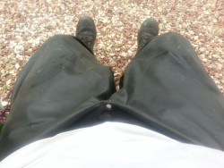 My rubber gear, I love these pants