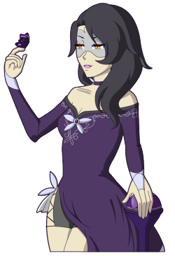 orisodehime:  Wanted to make a little headcanon for the RWBY Miraculous!AU. I mean come on, who wouldn’t imagine Cinder as Hawk Moth?I used the mask from Dance Dance Infiltration~.P.S. Just so I’m clear, the miraculous is on her hip, not her chest.
