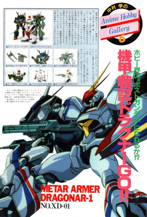 animarchive:    Metal Armor Dragonar (Animage, 04/1987)   