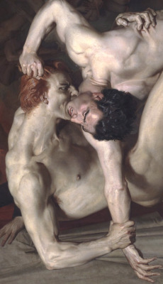 leuc:  William-Adolphe Bouguereau, Dante and Virigil (detail), 1850 