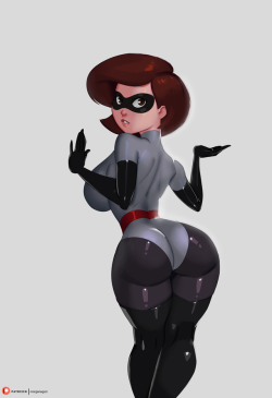 morganagod: Testing new methodology for Bonus image for   PATREON    I did this all in one night after seeing Incredibles 2 last weekend. I had been encouraged to be a little softer with my form shadows by an artist that I trust immensely. I like the