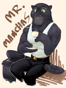 chirenblog:  Another Zootopia fanart Mr. Manchas having a tea break.  I got so much of sophisticated Latino vibe from this character. 