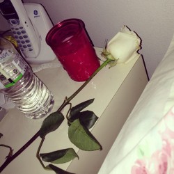 This is what a real girlfriend does when your sleeping ðŸ˜ðŸŒ¹ðŸ‘­ @angel586 #roses #wakingup #goodmorning #yay #partnerincrime #bestfriend #hehe  (at Venetian Park Townhomes)