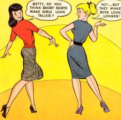 boomerstarkiller67: Betty and Veronica - art by Harry Lucey (1951) 