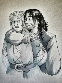 thecutestscribeoferebor:  tagathsketch:  Ori and Kili being fluffy babies Dedicated to @salviag whose fic “Where lies the heart” has been a pleasure to read, and a true light in some of the darker days I’ve had lately uwu   Hello here are baby dwarves
