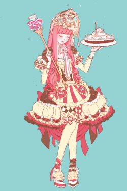 thegreendeceiver:  albinwonderland:  bonnibel-cp:  Princess Lolita Bubblegum by vexfay  hey now hey now this is what dreams are made of  SCREAMS 