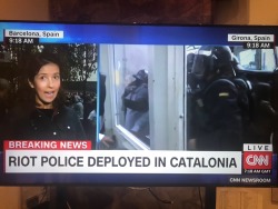 sertyrell:  travelingcolors:The world needs to know how ashamed we are of what is happening in Catalonia today. I’m Spanish, I guess, because I don’t want to be part of this violence and nonsense. Shame on you, Spain!