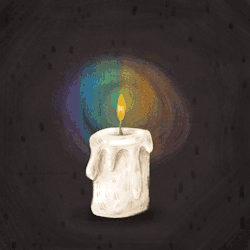mariyapilipenko:A candle for the victims of the Orlando shooting.