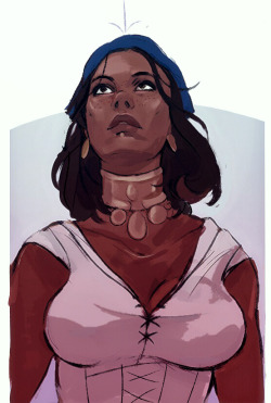 raviesbar:  Isabela’s hair floofing up after it rains.. -‿-   