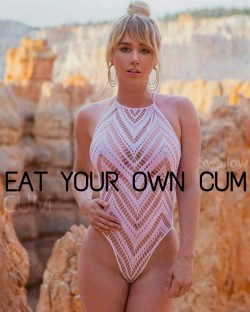 ceiexpert:Reblog if you eat your own CUM 💋
