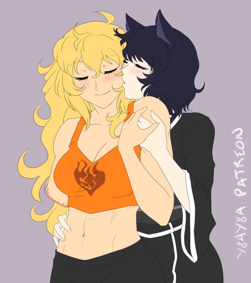 some flat color arts of rwby wlw ♥