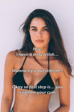 kiaras-cei-captions:  Do you like her dirty fetish… I do