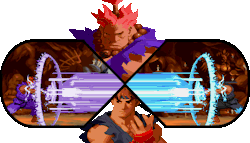 cookiemonstergalaxy:  Akuma VS Ryu … EPIC !