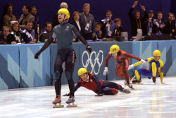 kitsunecoffee:  brilliantinemortality:  vagisodium:  apriki:  never forget that australias first ever winter olympics gold was won because the guy was coming dead last and everyone in front of him fell over   its happening  even better the only reason
