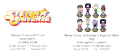 drtepig:  cym70:  Found a bunch of listings for the Steven Universe merch that got previewed at Toy Fair on UCC’s website.  @artemispanthar 